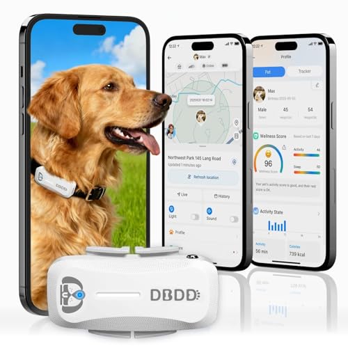 Next Gen GPS Dog Tracker + 36 (D5-White 36M Plan)
