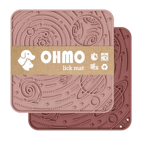 Large Lick Mat for Dogs&Cats (Mars&Coral / 7.9"L x 7.9"W)