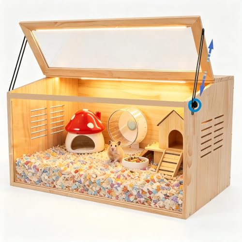 Wooden Hamster Cage (24.0"L x 16.0"W x 16.0"H)