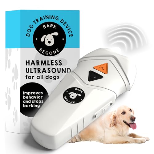 Ultrasonic Dog Bark Deterrent & Behavior Corrector (White Rechargeable (1 Pack))