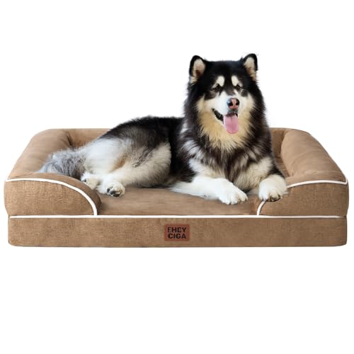 Orthopedic XXL Dog Bed (Camel / 52.0"l X 41.0"w X 8.0"th)