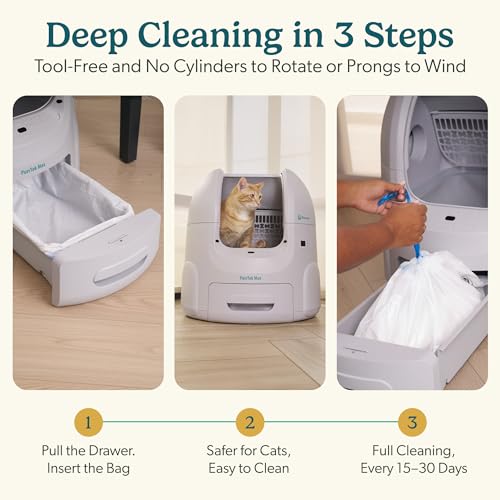 PurrTek Automatic Litter Box Self Cleaning 5GHz Wi (Extra Large)