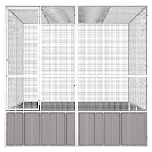 Steel Bird Cage (85.6"L x 84.1"W x 83.3"H / Gray)