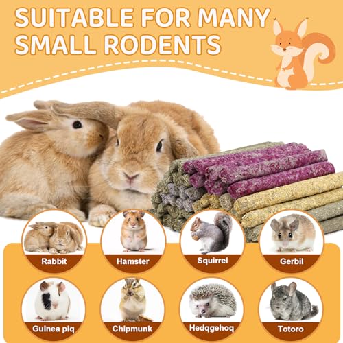 52Pcs Rabbit Chew Sticks (52Pack-Sticks)