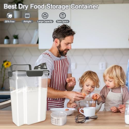 Rice Container (10lb Grey)