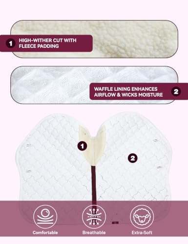 Close Contact Saddle Pad for Horses (Burgundy)