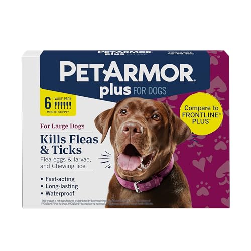 Plus Flea & Tick Topical Dogs 45 (45-88 lbs / 6 Count)