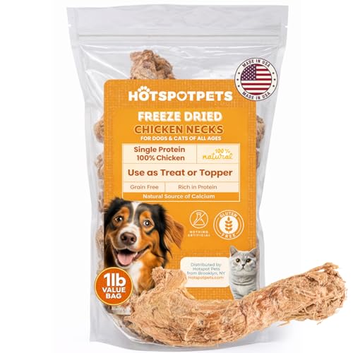 Freeze Dried Chicken Neck Treats for Cats & Dogs