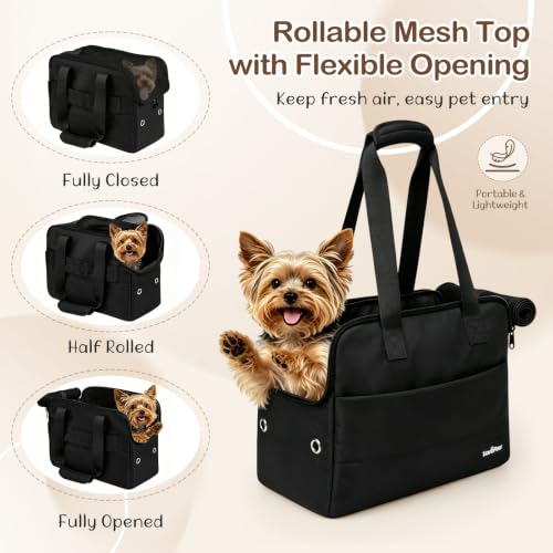 Dog Purse Carrier for Small Dogs (Carbon Black)