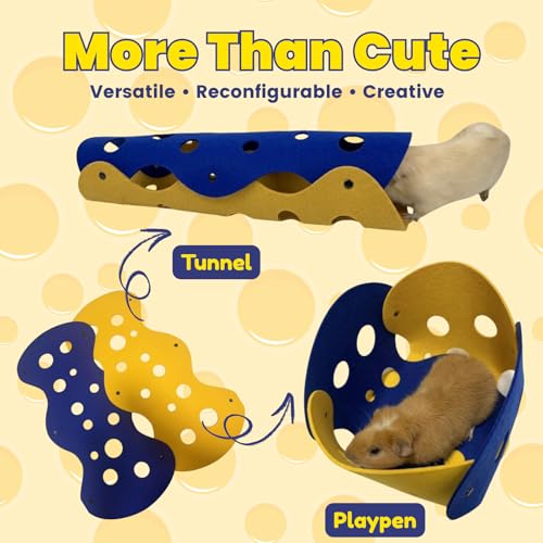 Guinea Pig Tunnel and Tube (Blue)