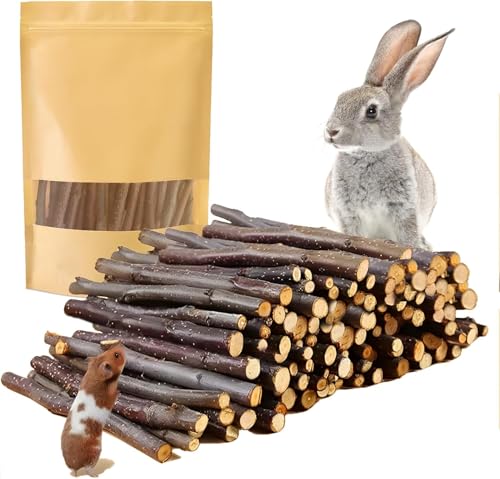 1000g Organic Apple Sticks Small Animals Molar Wood Treats Toys for Chinchillas Guinea Pig Rabbits Hamster Gerbil Parrot Bunny Chew Stick Toys (2.21 Pound (Pack of 1))