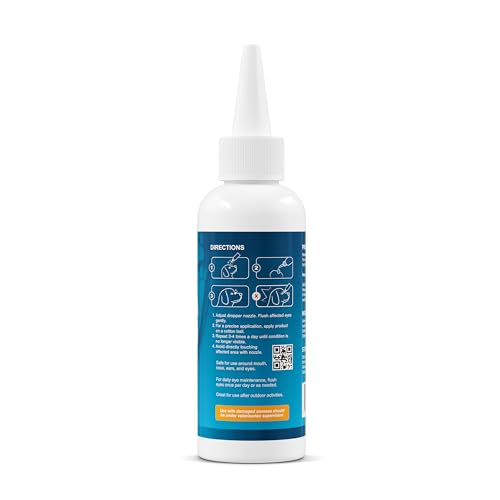Large Pet Eye Wash 5.1 oz Gentle Eye Irritation Solution for Pets Removes Dirt (1 count)