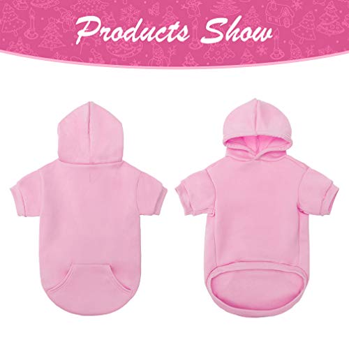 Dog Hoodie for Large Medium Small Dogs (Pink / Medium)
