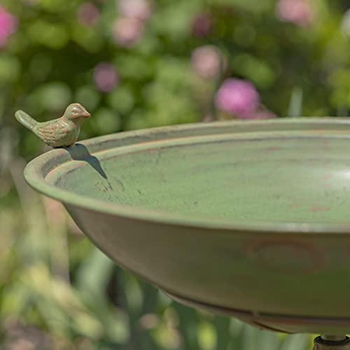 Pedestal Style Birdbath (Green)