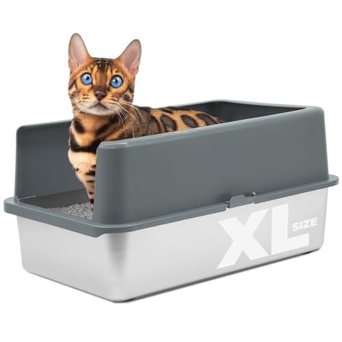 Stainless Steel Cat Litter Box (X-Large)