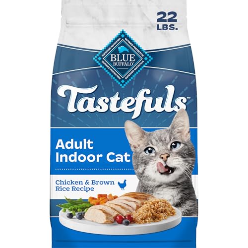 Tastefuls Chicken & Brown Rice Recipe Dry Indoor Cat Food for Adult Cats (22 Pound (Pack of 1))