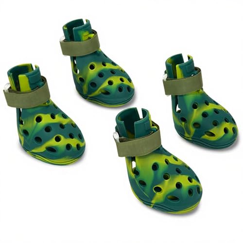 Dog Shoes for Hot Pavement (Green / L)