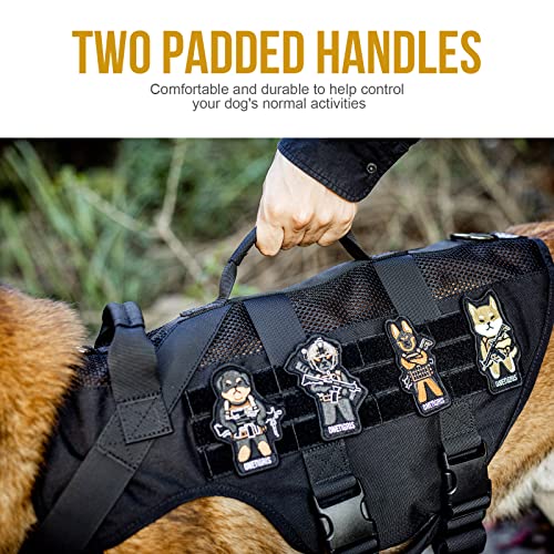 Tactical Dog Harness for Small Dogs (Black / XS)