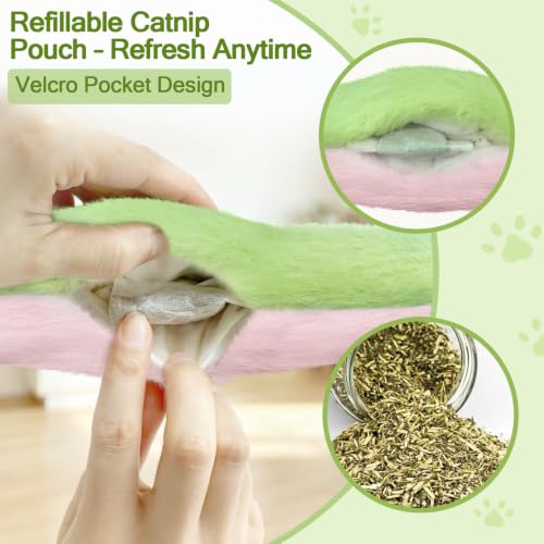 Refillable Catnip Cat Toys Pillows (10.1Inches)