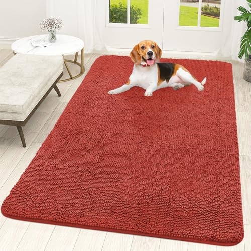 Dog Door Mat for Muddy Paws 59x35 (Maple Red / 59" X 35")