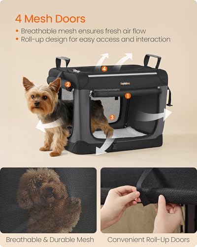 Collapsible Dog Crate (S（20"L x 14"W x 14"H）)