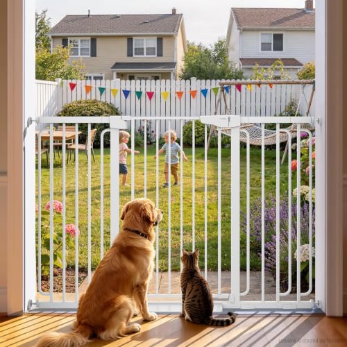 36" Extra Tall Baby Gate (White / 30.4"-56.8" W x 36" H)