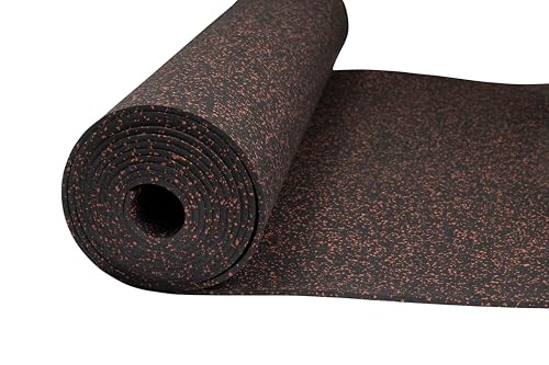 Genaflex Rubber Gym Floor Mat (10% Red / 120"L x 48"W x 0.3"Th)