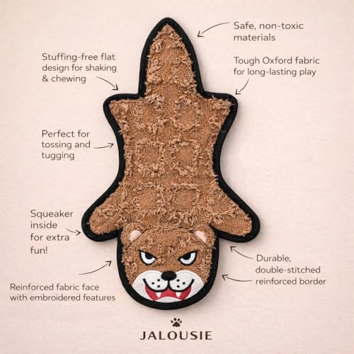 5 Pack Ultra Tough No Stuffing Squeaky Dog Toys for Large Dogs No Mess Interactive Durable Plush Chew Toy Indestructible Dog 6 Layers (5 Pack Ultra Tough Canvas Oxford / Small to Medium)
