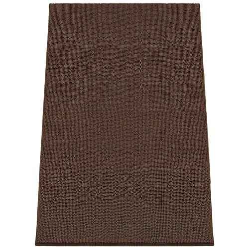 Absorbent Dog Door Mat for Muddy Paws (72"L x 48"W x 1" Th / Brown)