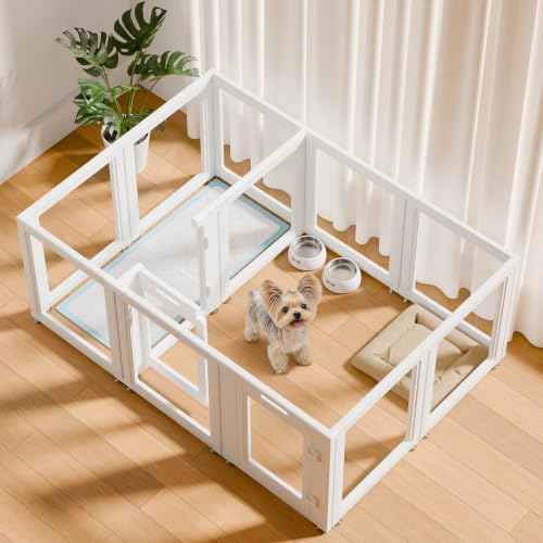 Clear Acrylic Dog Playpen (24")