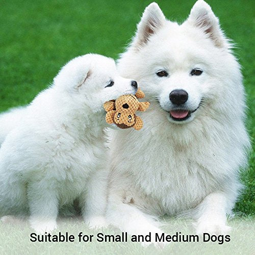 Dog Toys Teeth Cleaning Squeaky Monkey Stuffed Chew Toys 5.9