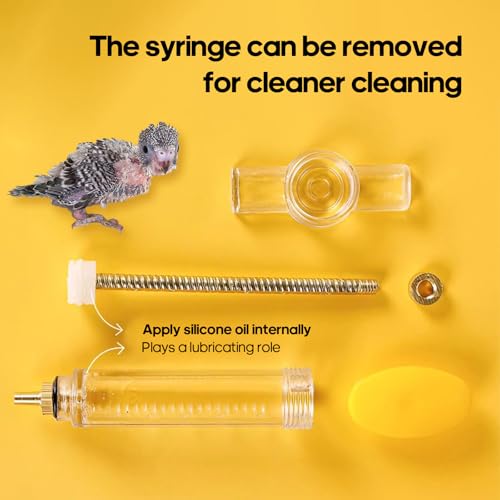 8 Pcs Baby Bird Feeding Syringe Set Parrot Hand Feeding Tubes (30ml-Set of eight)
