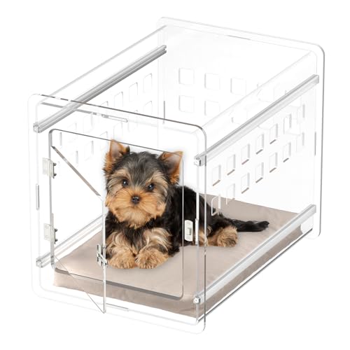 Clear Acrylic Dog Crate (24.1"L x 18.0"W x 20.0"H)