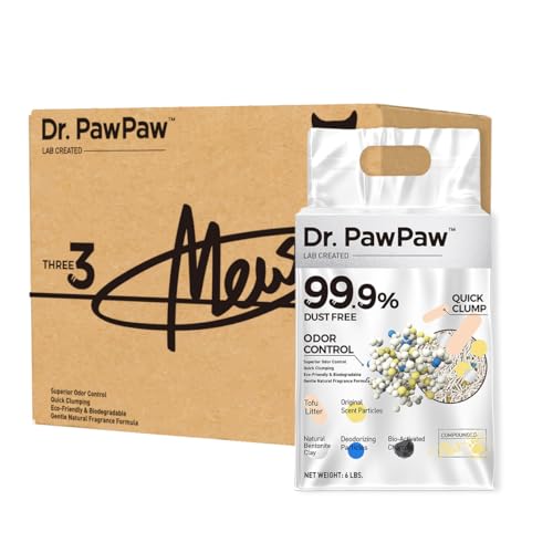 Tofu Cat Litter (Natural Tofu / 18 lb (3 × 6 lb))