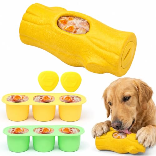 1 Pack Dog Toys for Aggressive Chewers Yellow (Yellow)
