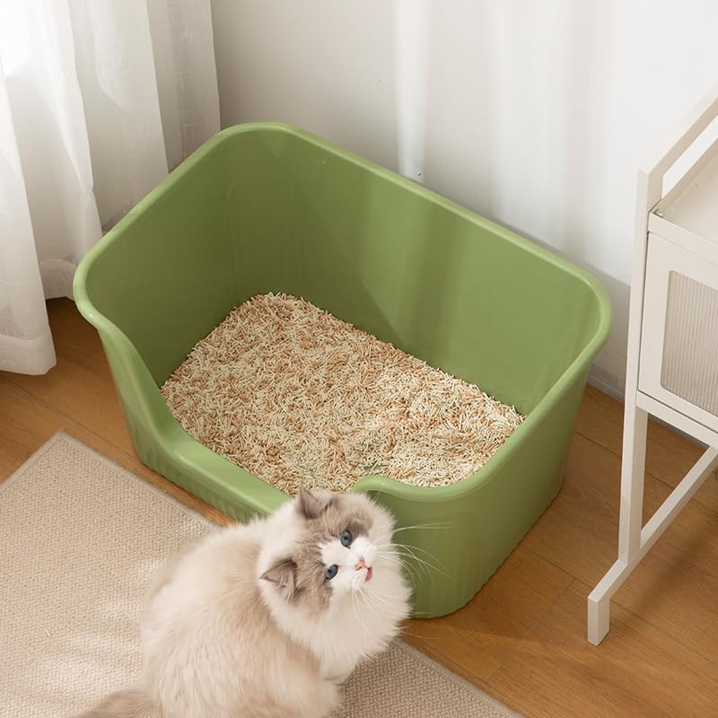 Extra Large Litter Box with High Sides 25.27" Lx17.83 Wx13.11 H (Grey)