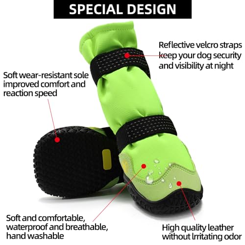 Dog Shoes for Hot Pavement Anti (Size 1: 1.57''x1.37''(L*W))