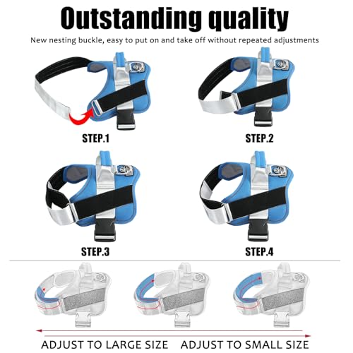 Dog Harness No (Large (Pack of 1) / BluePool)