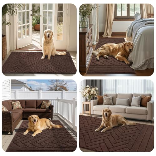 Large Dog Door Mat (32"x47" / Coffee)