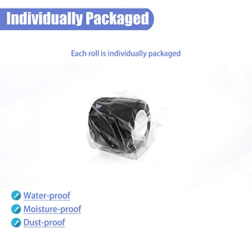 2 Inches Self Adhesive Bandage Wrap Cohesive Wrap (2 Inch / Black)