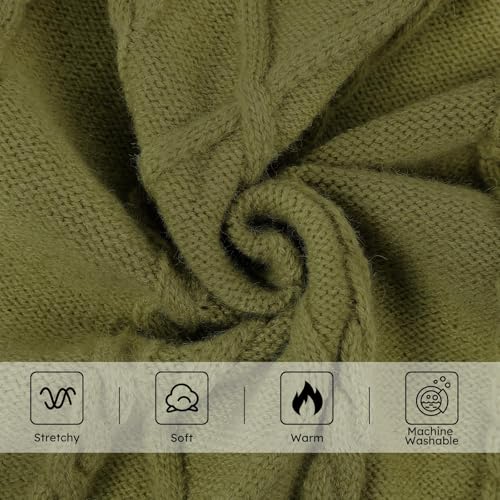 Small Dog Pullover Sweater for Medium Dogs Boy (Medium / Olive Green)