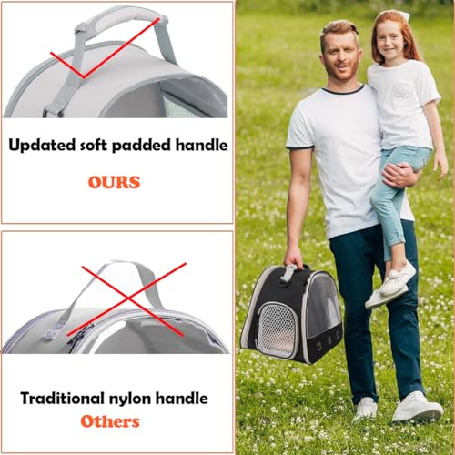Ventilation Lizard Carrier for Bearded Dragon (Grey)