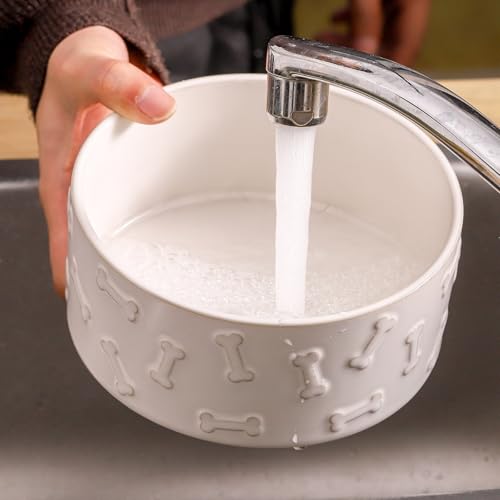 Ceramic Dog Bowl Set of 2 (6.1 in-Medium)