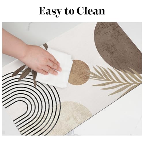 Dog Food Mats for Floors (Boho Brown / L(17"×30"))