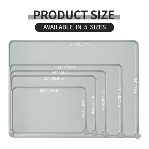 Silicone Pet Feeding Mat (Mist / 22" x 14")