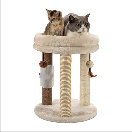 4in1 Small Cat Tree (For indoor cats and kittens / Beige)