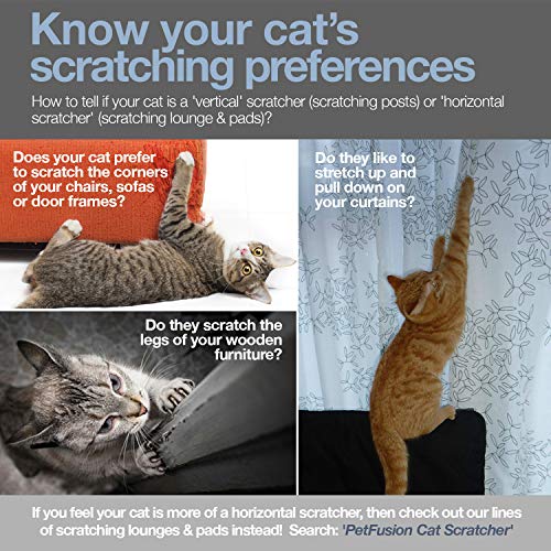 3 Sided Vertical Scratch Play & Perch Cat Scratching Post