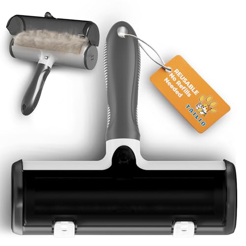 Pet Hair Remover and Reusable Lint Roller (Gray)