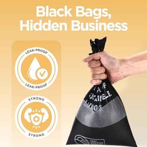 Commercial Bulk Dog Waste Bags (Black / 2000 Count (Pack of 1))