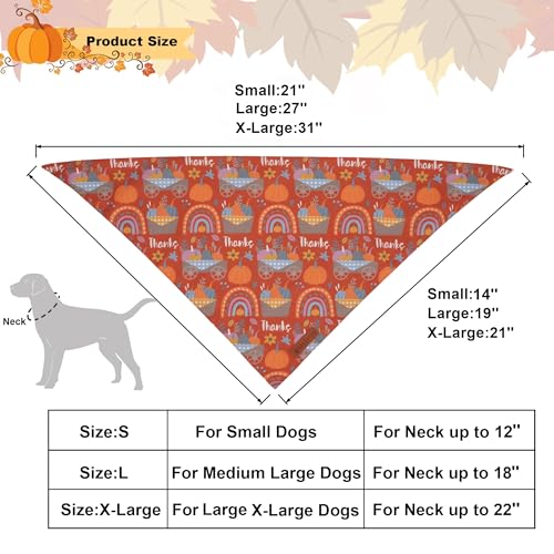 Thanksgiving Dog Bandana (Large / Thanksgiving)